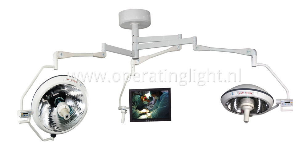 Medical equipment light with camera system